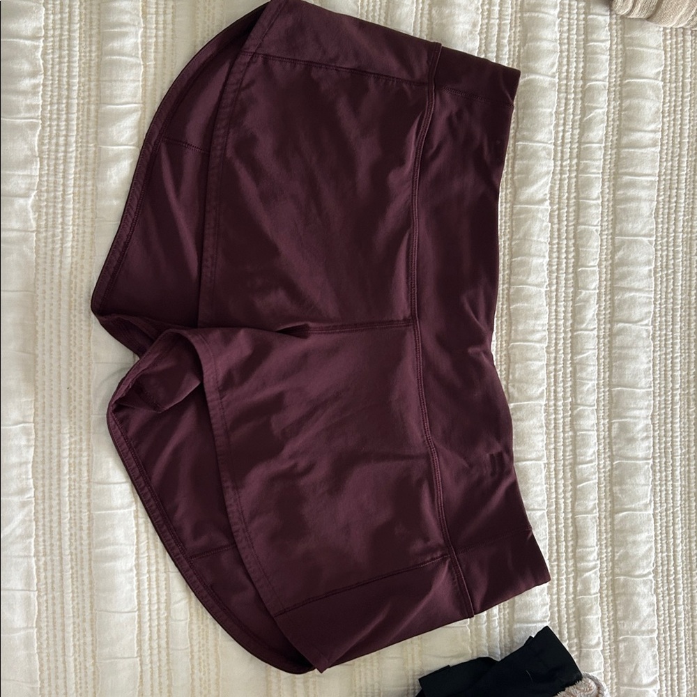 Lululemon Deep Red Athletic Shorts
